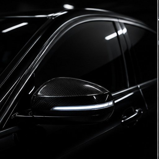 Window tinting close-up on a car